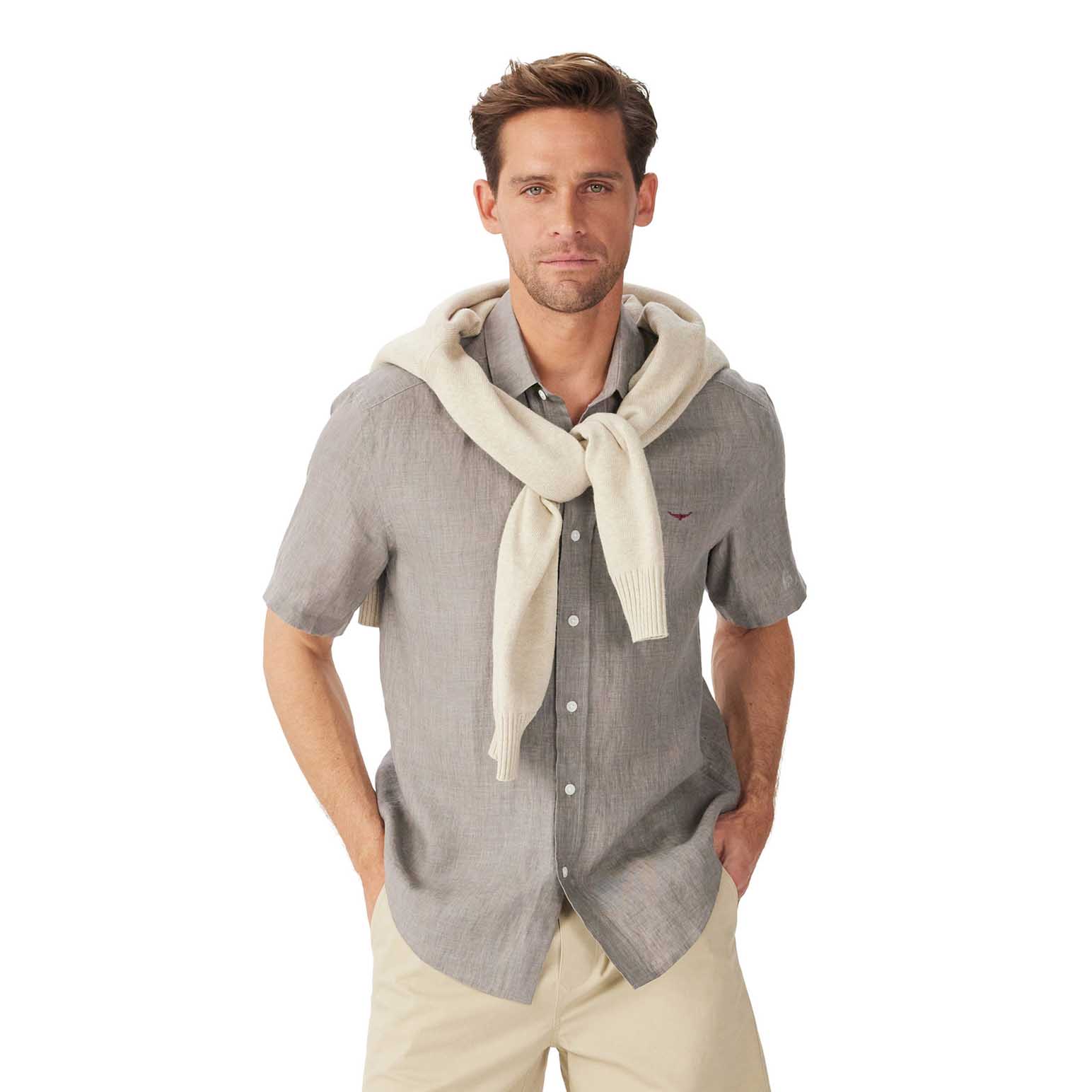 R.M. Williams Newman Linen Ss Shirt